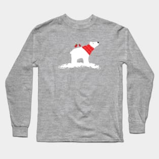 Holiday polar bear Long Sleeve T-Shirt